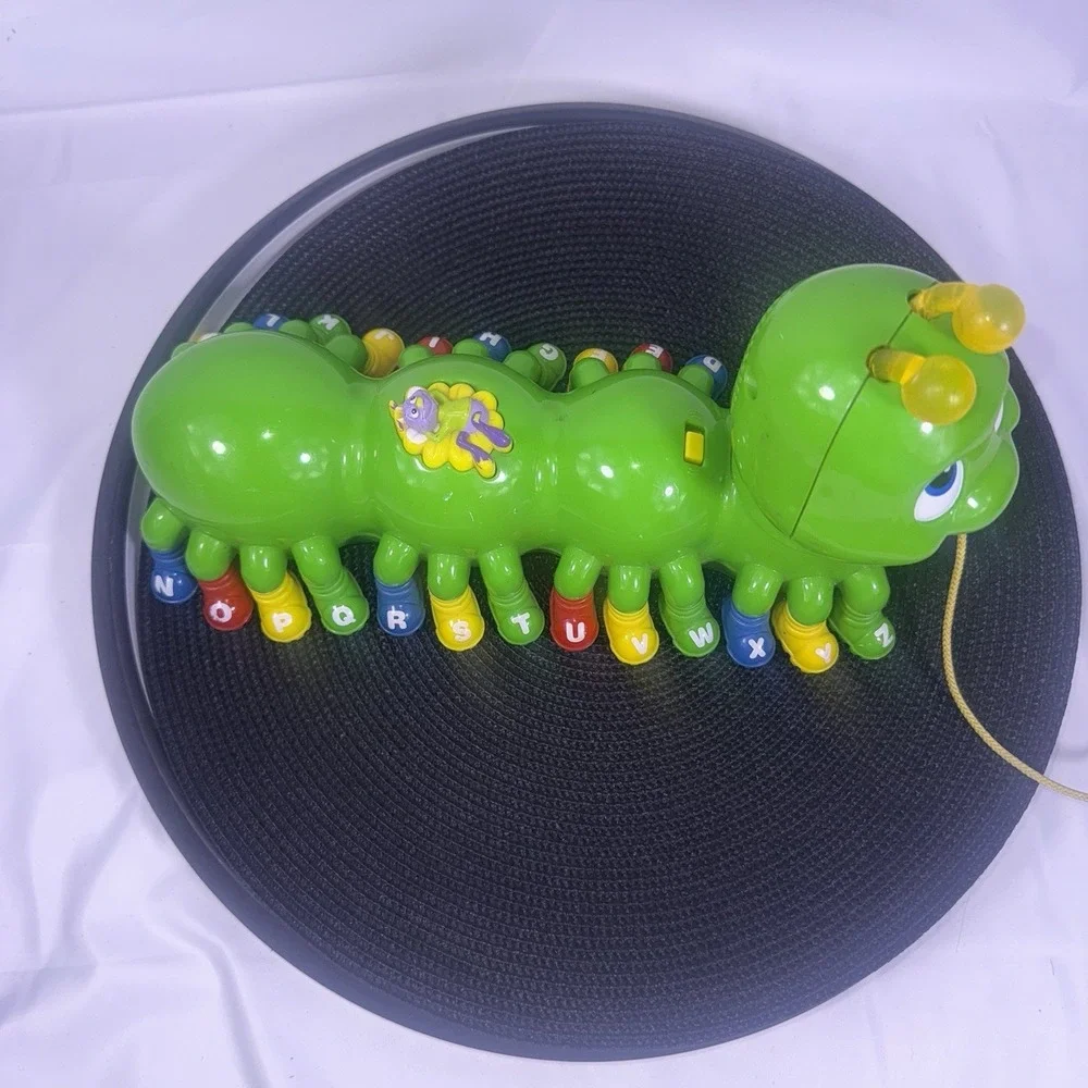 LeapFrog Alphabet Pal Pull Toy Talking Caterpillar Letters Sound 2001 Works